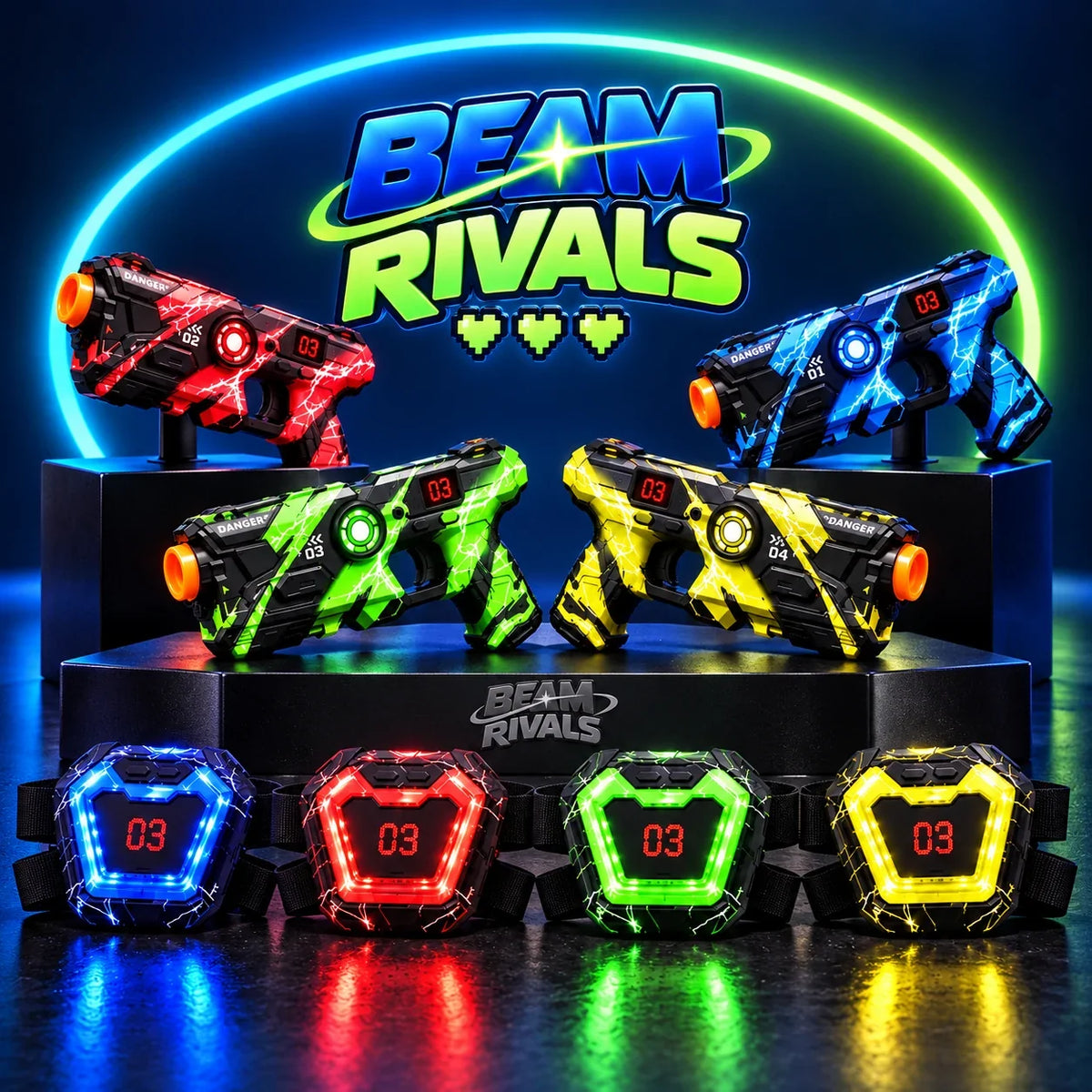 BEAM RIVALS Neon™ Laser Tag Battle Set
